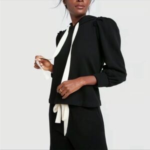 GWYN (G. label by goop) Malan Puff-Sleeve Hoodie sweatshirt
